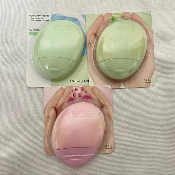 eos Skincare New Lot Of 3 Eos Hand Lotions Normal Dry Hands